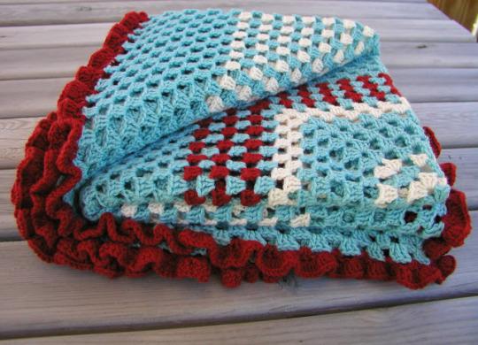 Granny square blanket