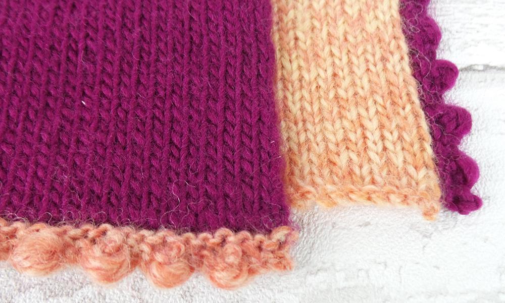 Bobble Edging | Knitted Borders | Black Sheep Wools