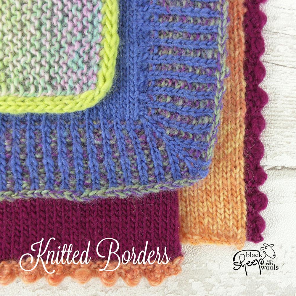 How to shop knit a border