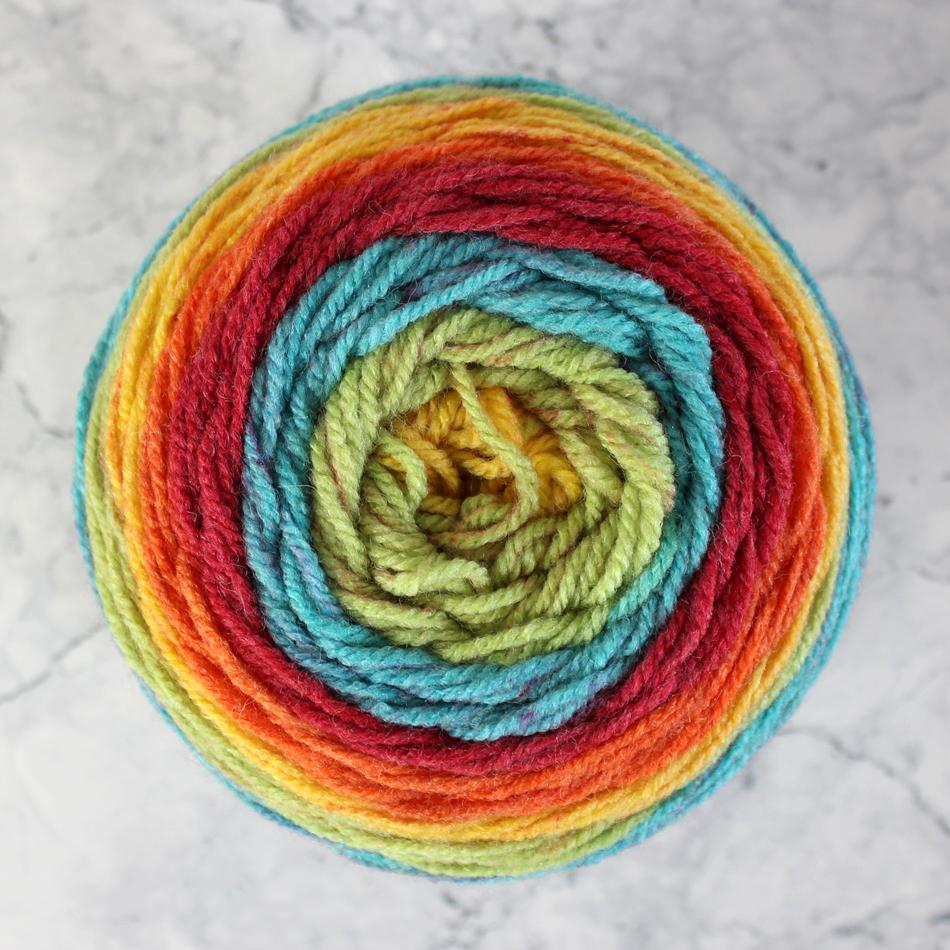 CROCHET RAINBOW YARN // Rainbow colour palette yarn cake