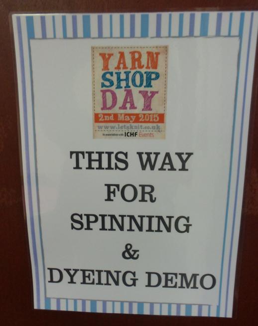 yarn shop day 2015 spinning