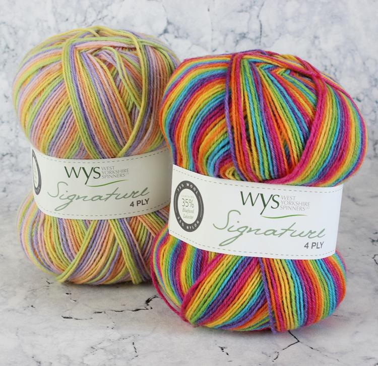 Rainbow on sale knitting wool